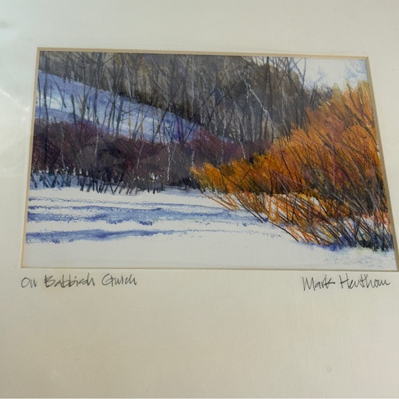 🆕 Art Print ‘On Babbish Gulch’ by Mark Hawthorne – Winter Scene Charm